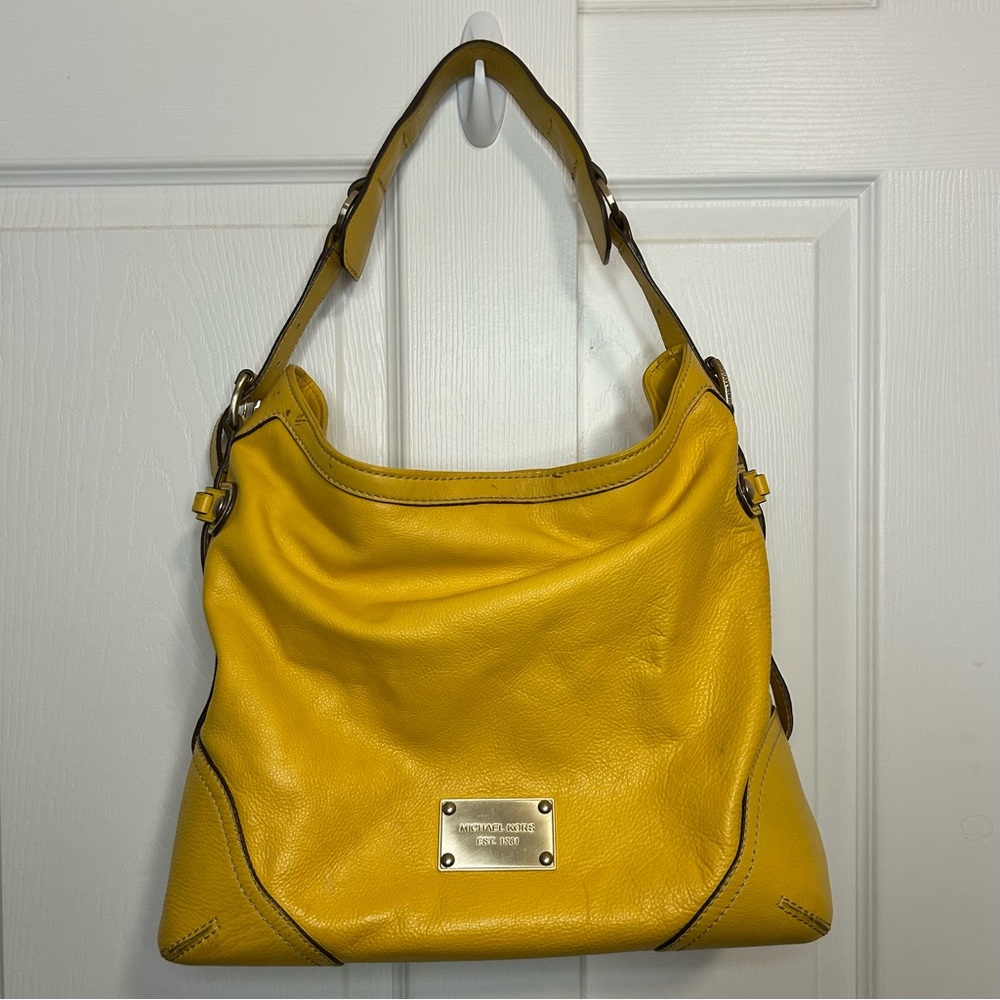 Michael Kors Leather Hobo Shoulder Bag